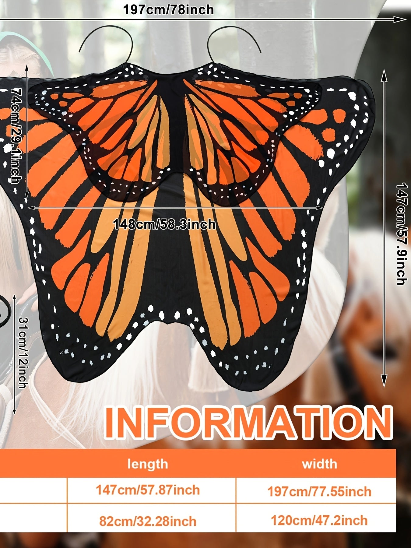 Butterfly Wings Costume Set with Headband for Halloween Fun - Earth Heart Resources