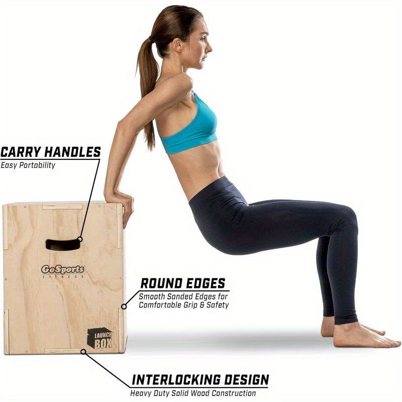 GoSports Fitness 3-in-1 Heavy-Duty Adjustable Plyo Jump Box - Earth Heart Resources