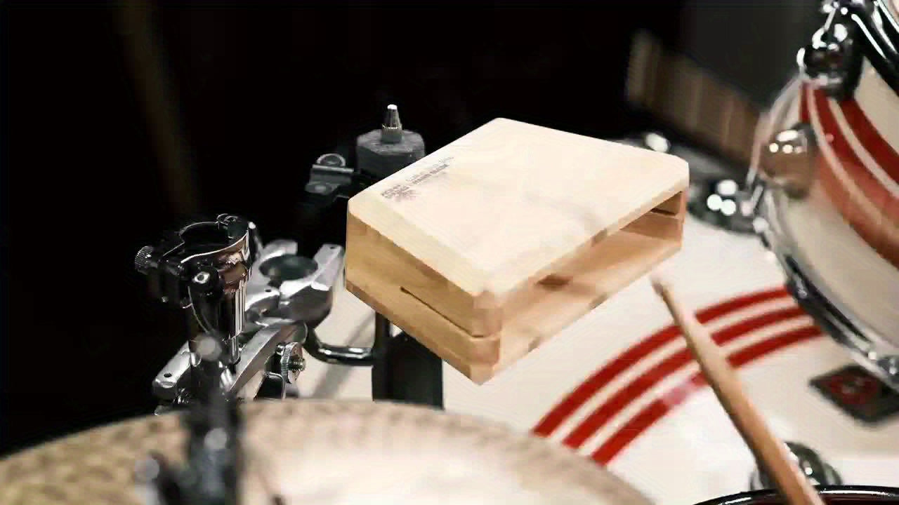 JBK Drums Wooden Cowbell Rhythm Block Percussion Instrument - Earth Heart Resources