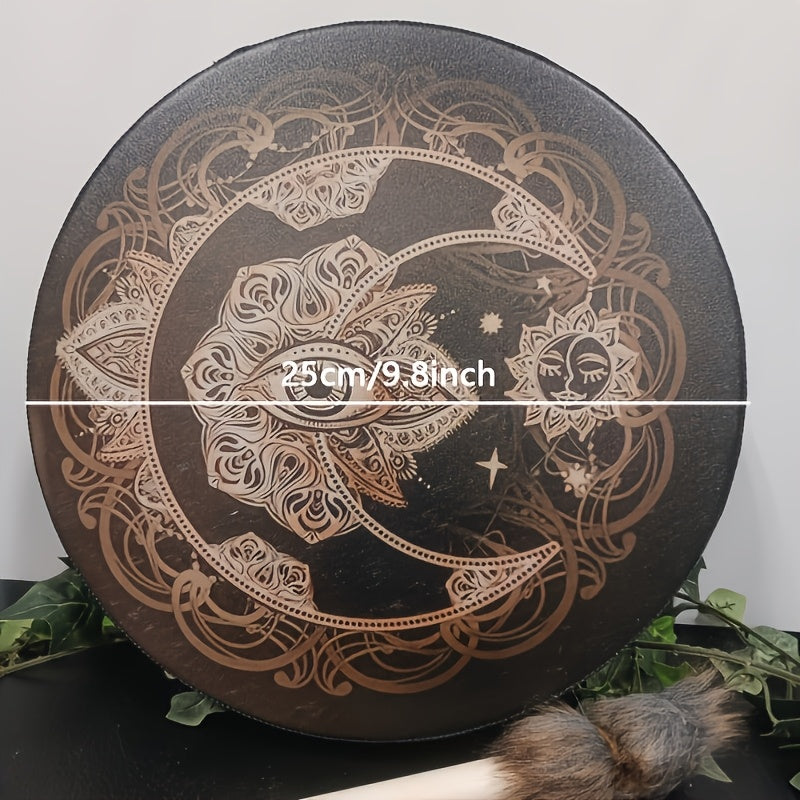 Unique Shaman Drum Tree Of Life Handmade Sound Relaxation Tool - Earth Heart Resources