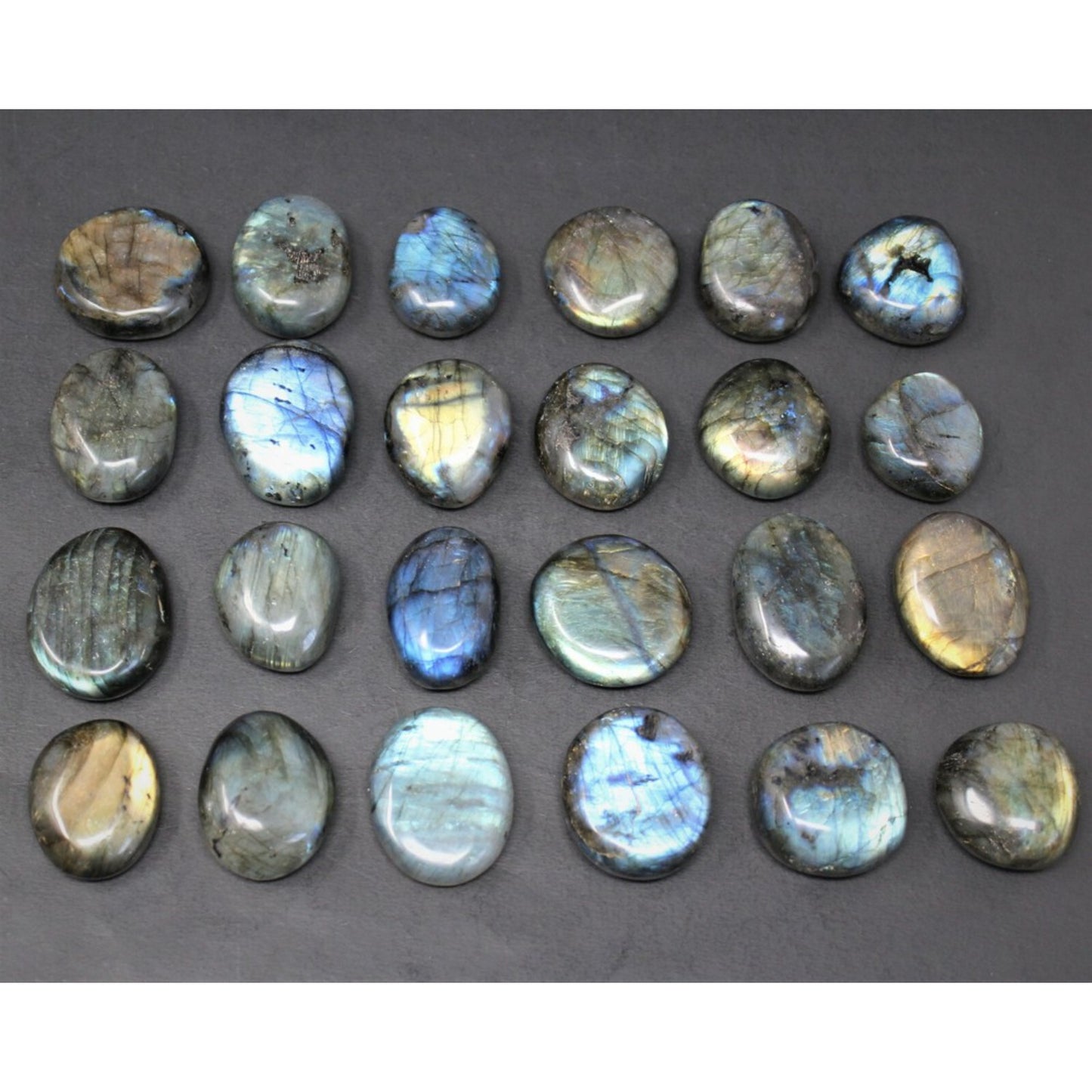 Hand Polished Labradorite Palm Stones for Healing and Meditation - Earth Heart Resources