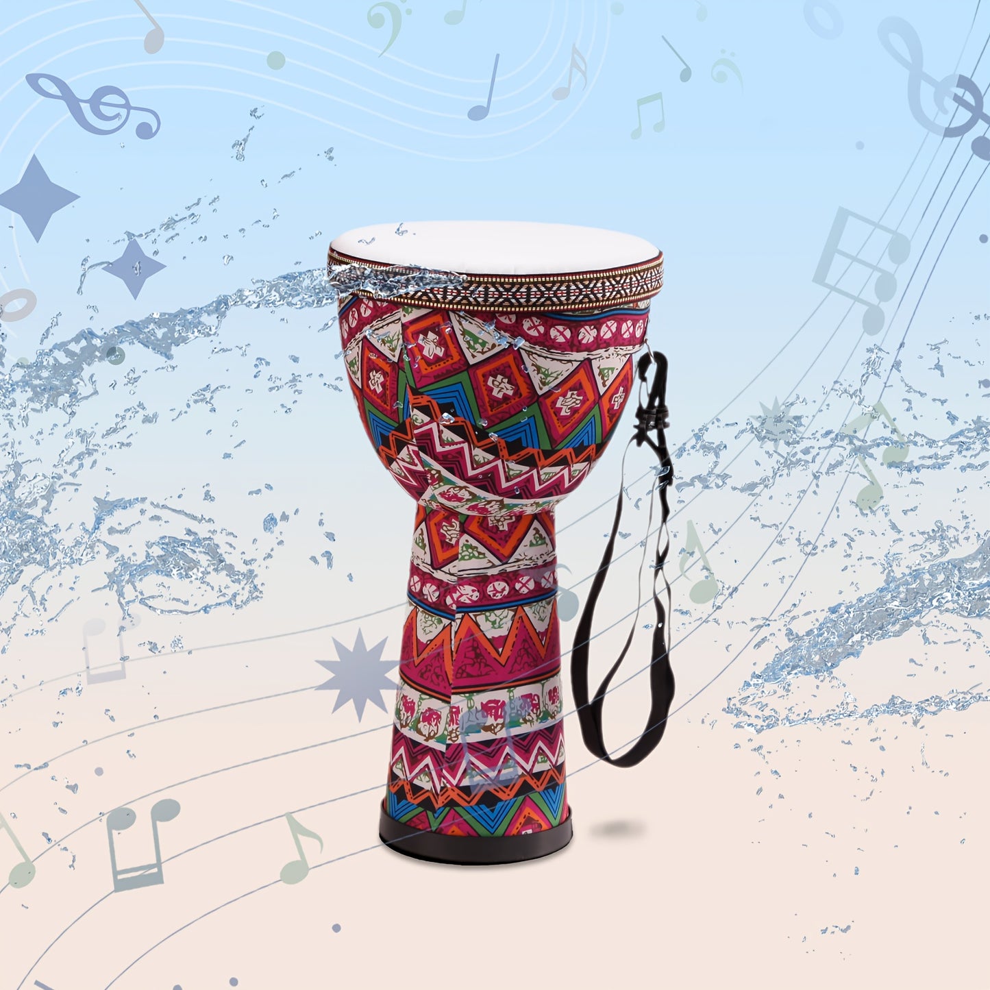 African Djembe Drum With Goatskin Drumhead For Professional Musicians - Earth Heart Resources