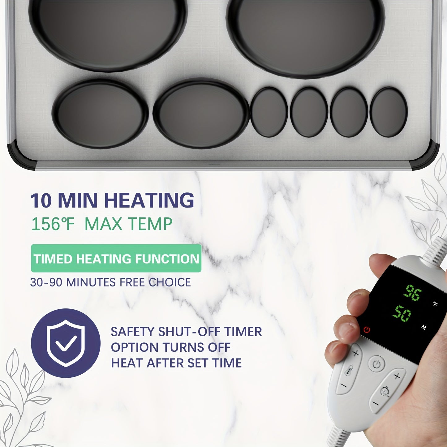 Hot Stones Massage Set for Professional Spa Relaxation Therapy - Earth Heart Resources