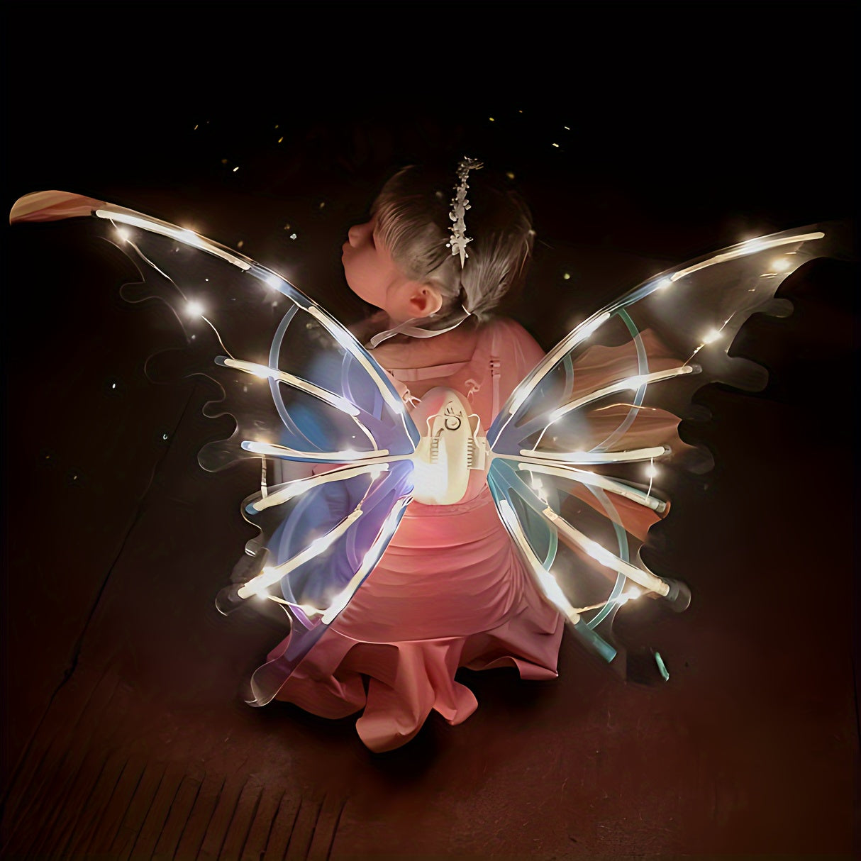 Glowing Butterfly Wings for Girls Halloween and Christmas Costume - Earth Heart Resources