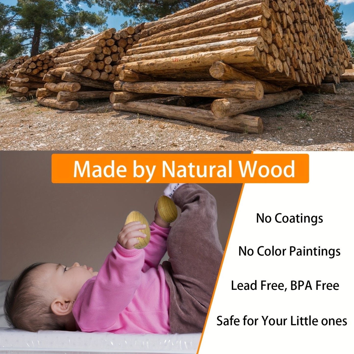 Natural Wooden Musical Instruments Educational Music Kit for Kids - Earth Heart Resources