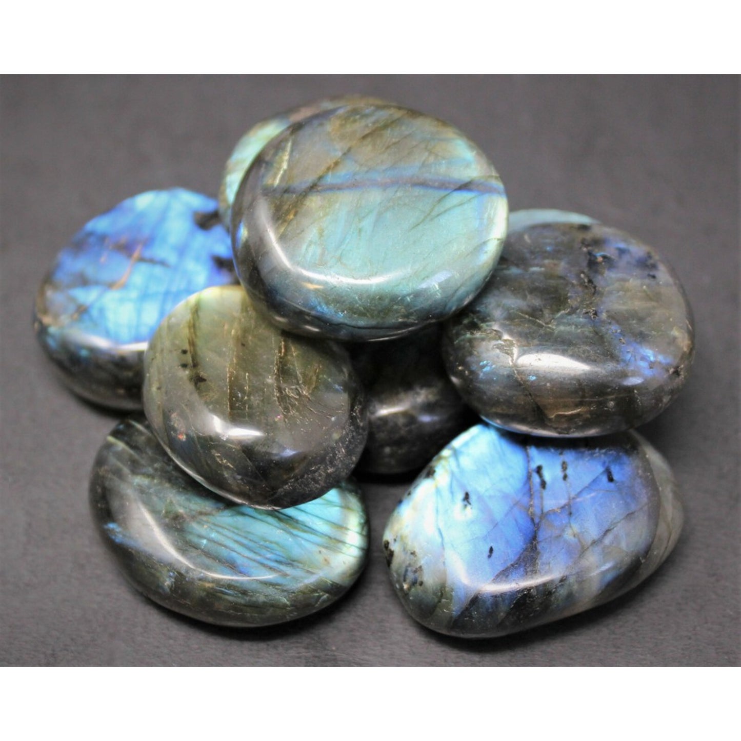 Hand Polished Labradorite Palm Stones for Healing and Meditation - Earth Heart Resources