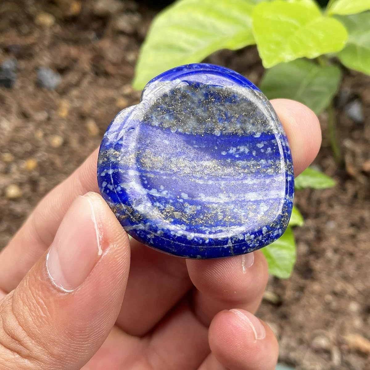 Heart Love Crystal Thumb Worry Stone for Anxiety Therapy - Earth Heart Resources