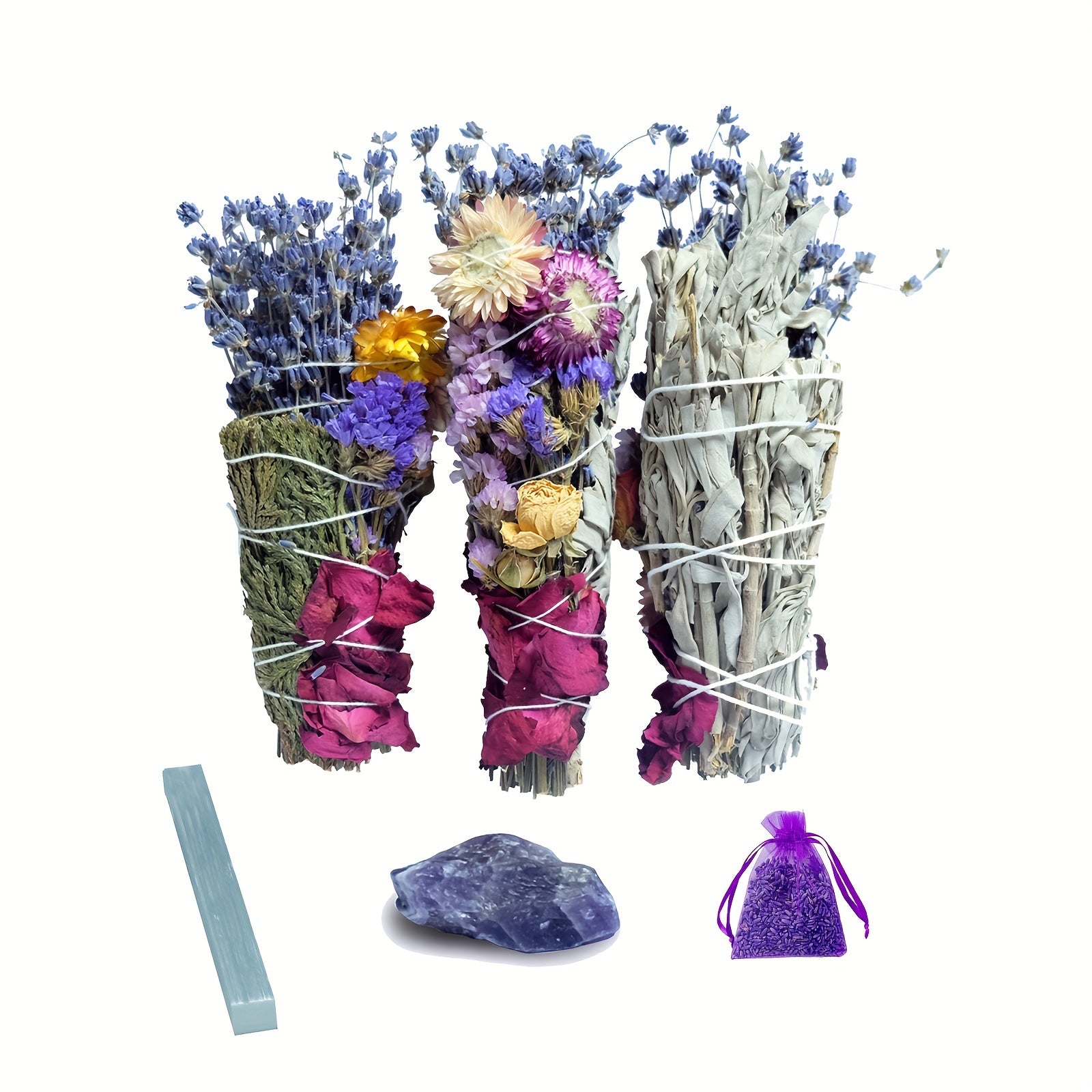 Sage Smudge Kit for Spiritual Cleansing and Energy Blessing - Earth Heart Resources