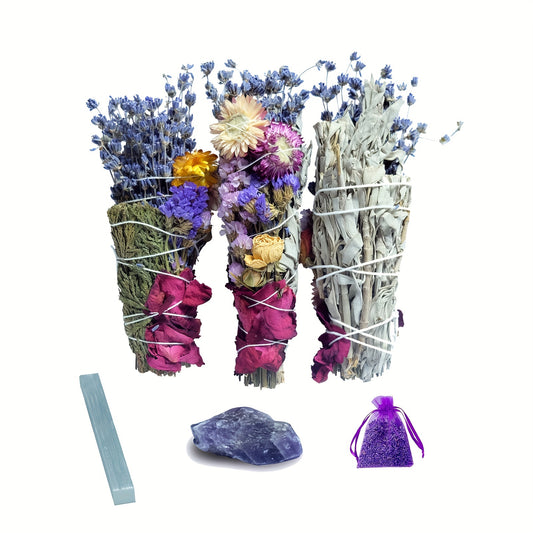 Sage Smudge Kit for Spiritual Cleansing and Energy Blessing - Earth Heart Resources
