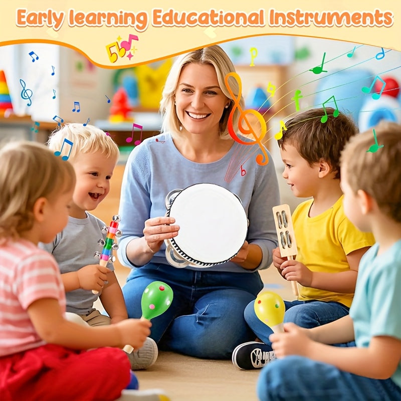 Musical Instrument Toy Set for Toddlers with Storage Bag - Earth Heart Resources