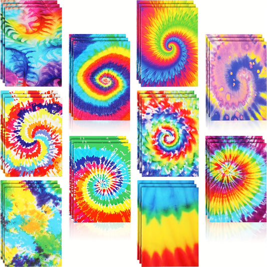 Mini Tie Dye Notepads Bulk Colorful Pocket Notebooks for Gifts - Earth Heart Resources