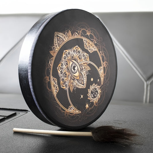 Unique Shaman Drum Tree Of Life Handmade Sound Relaxation Tool - Earth Heart Resources