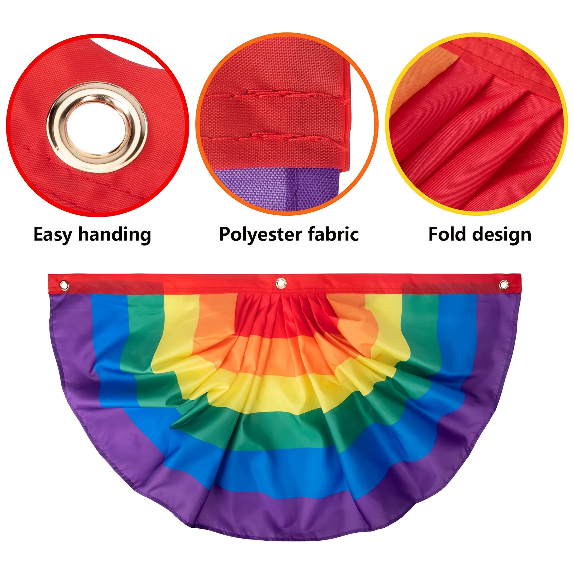 Rainbow Pride Bunting Flag for Festive Outdoor Celebrations - Earth Heart Resources
