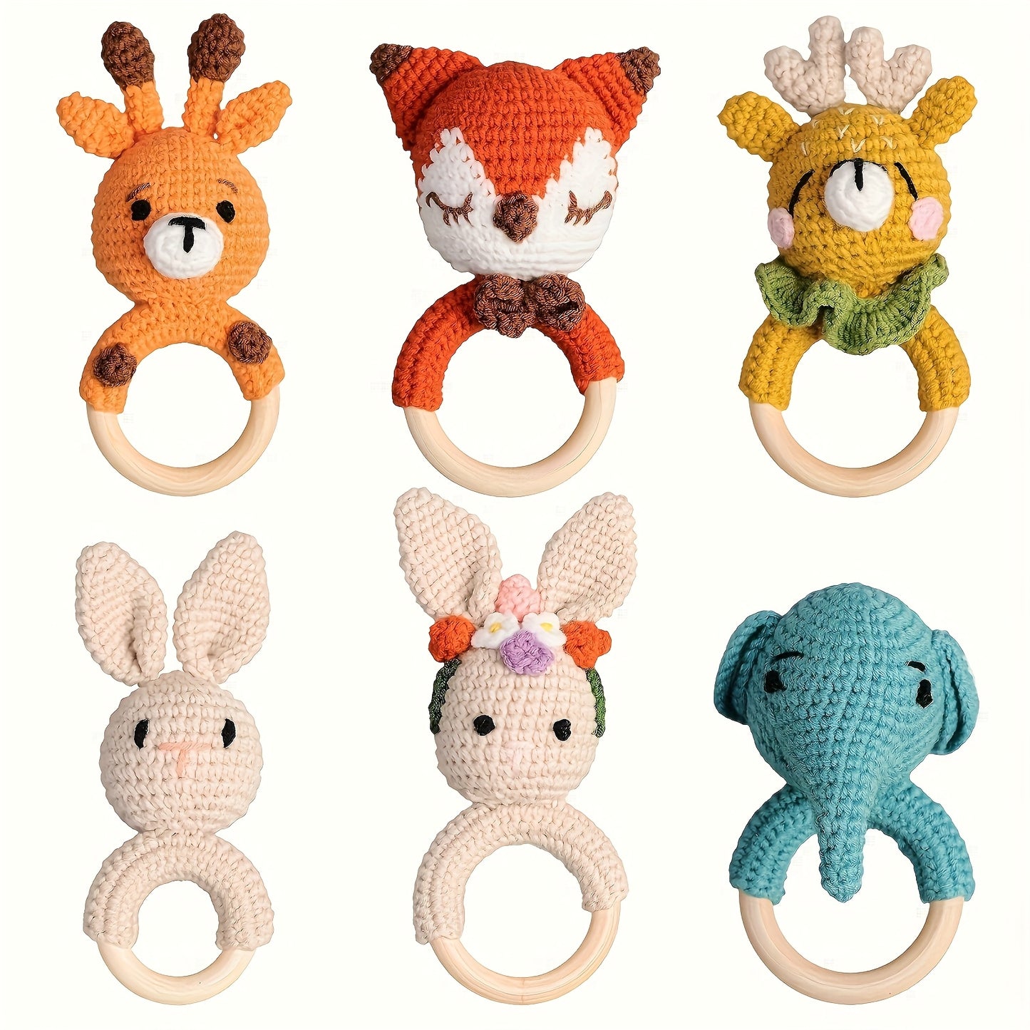 Handcrafted Animal Rattle Set for Babies and Children - Earth Heart Resources