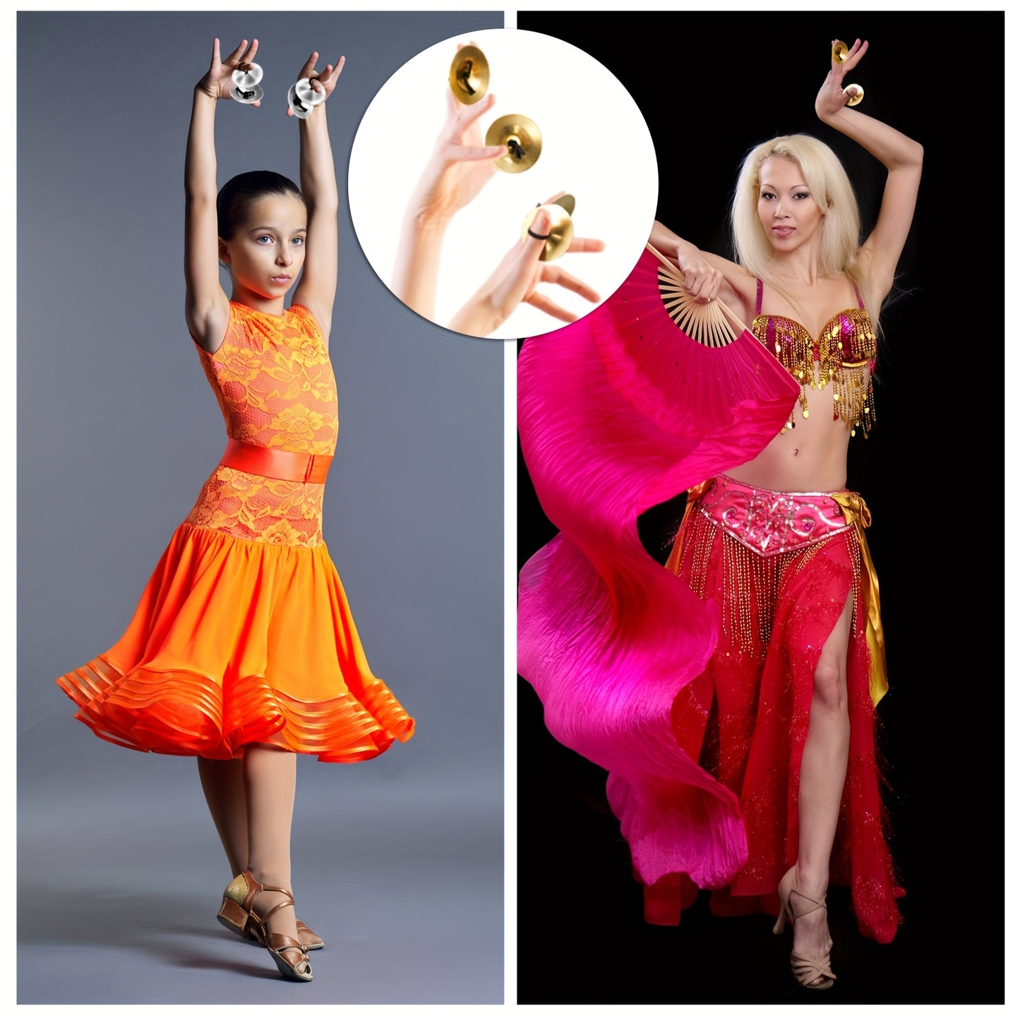 40 Piece Finger Cymbals for Belly Dancing and Percussion - Earth Heart Resources