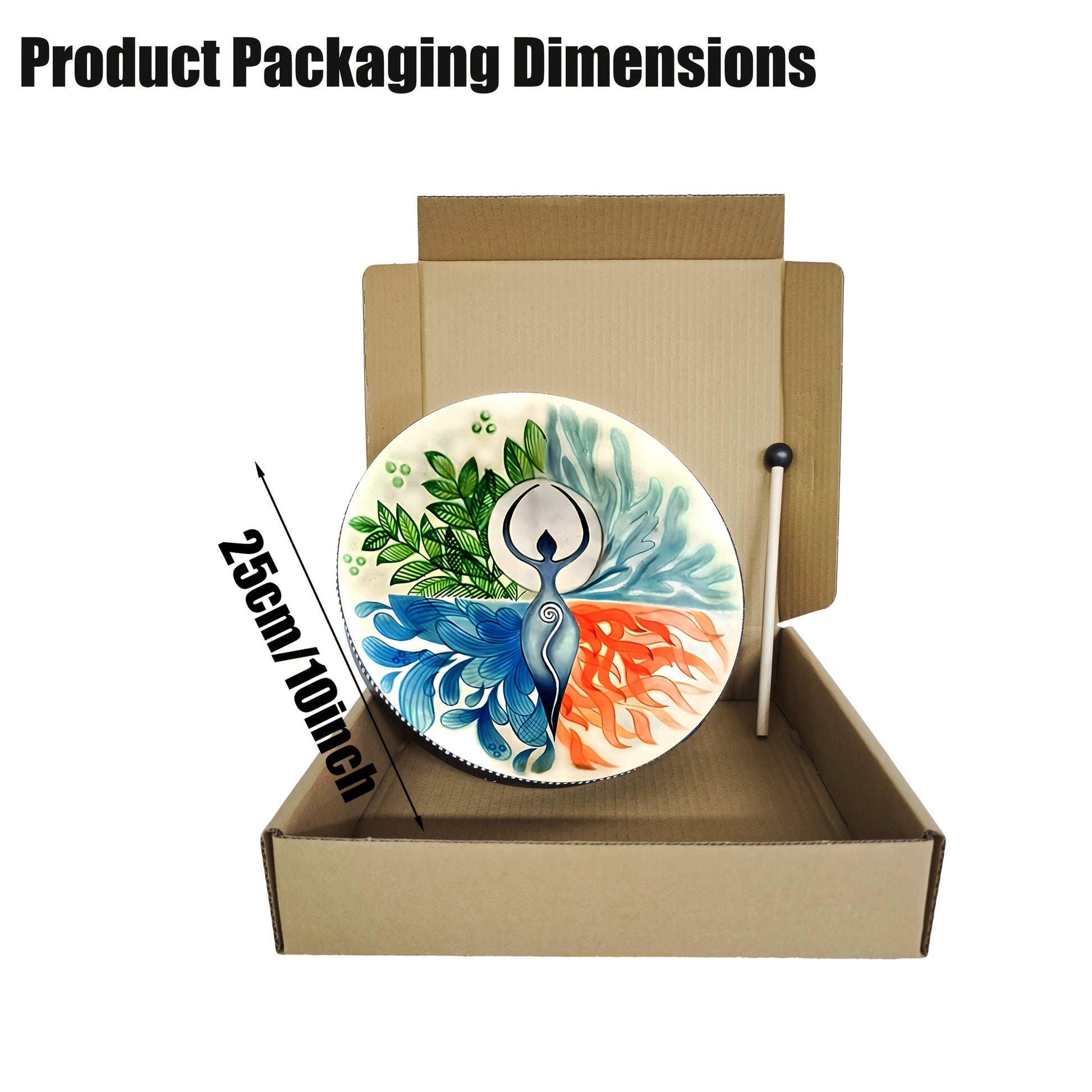 VMONKE Gaia Tree of Life Shamanic Drum for Meditation - Earth Heart Resources