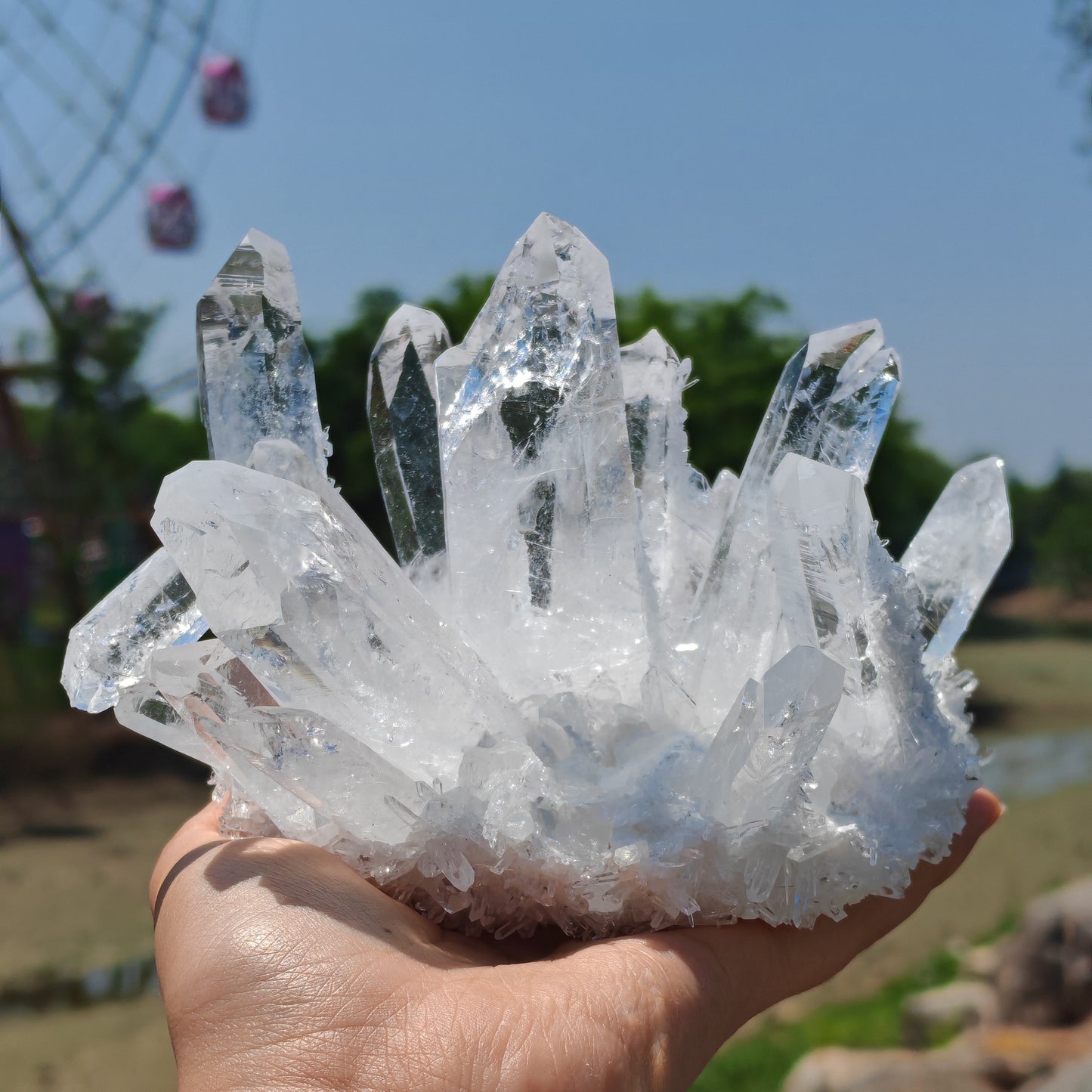 Elegant Crystal Cluster Figurines for Home Decor - Earth Heart Resources