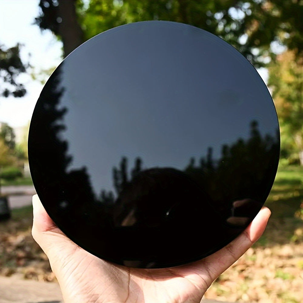 Natural Large Obsidian Magic Mirror for Meditation and Decoration - Earth Heart Resources