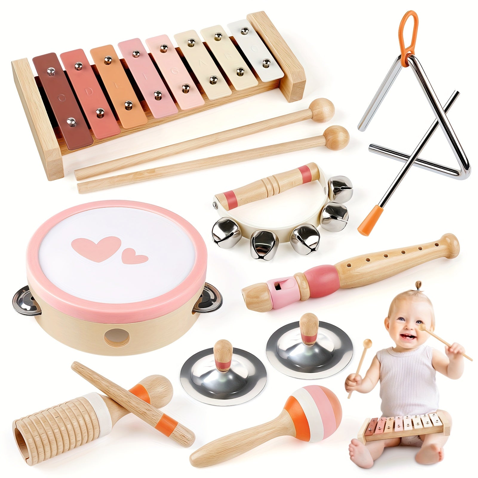 Musical Toy Set for Toddlers with Eight Fun Instruments - Earth Heart Resources