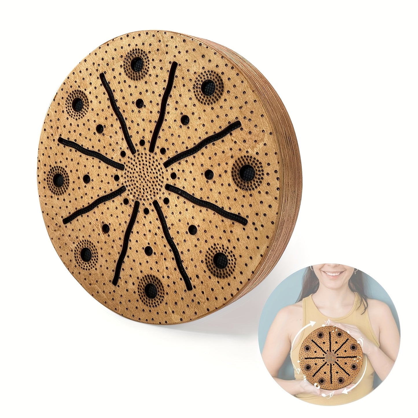 Handcrafted Wooden Sea Drum for Music Therapy and Relaxation - Earth Heart Resources