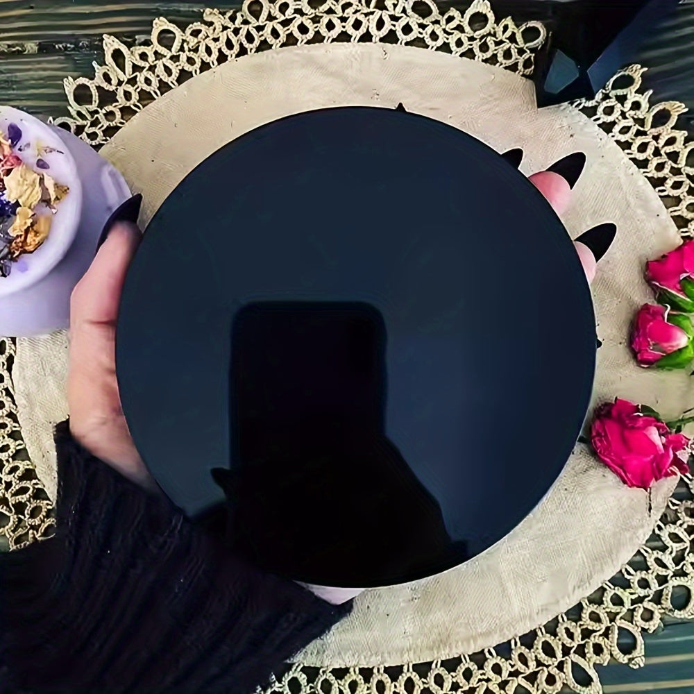 Natural Large Obsidian Magic Mirror for Meditation and Decoration - Earth Heart Resources