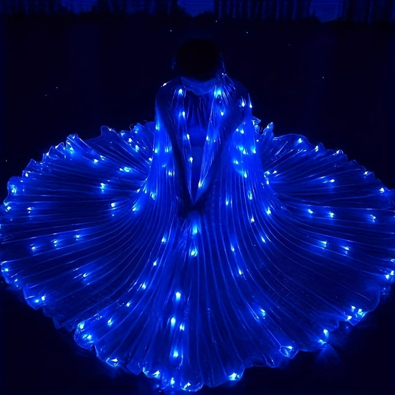 LED Glowing Fairy Wings Cloak Prop for Festive Celebrations - Earth Heart Resources