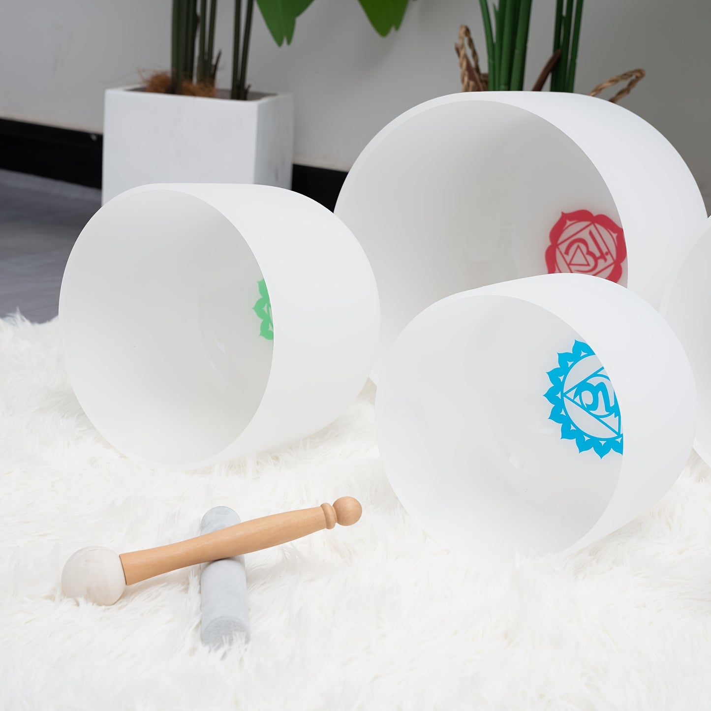 Chakra Crystal Singing Bowls Set for Meditation and Yoga - Earth Heart Resources