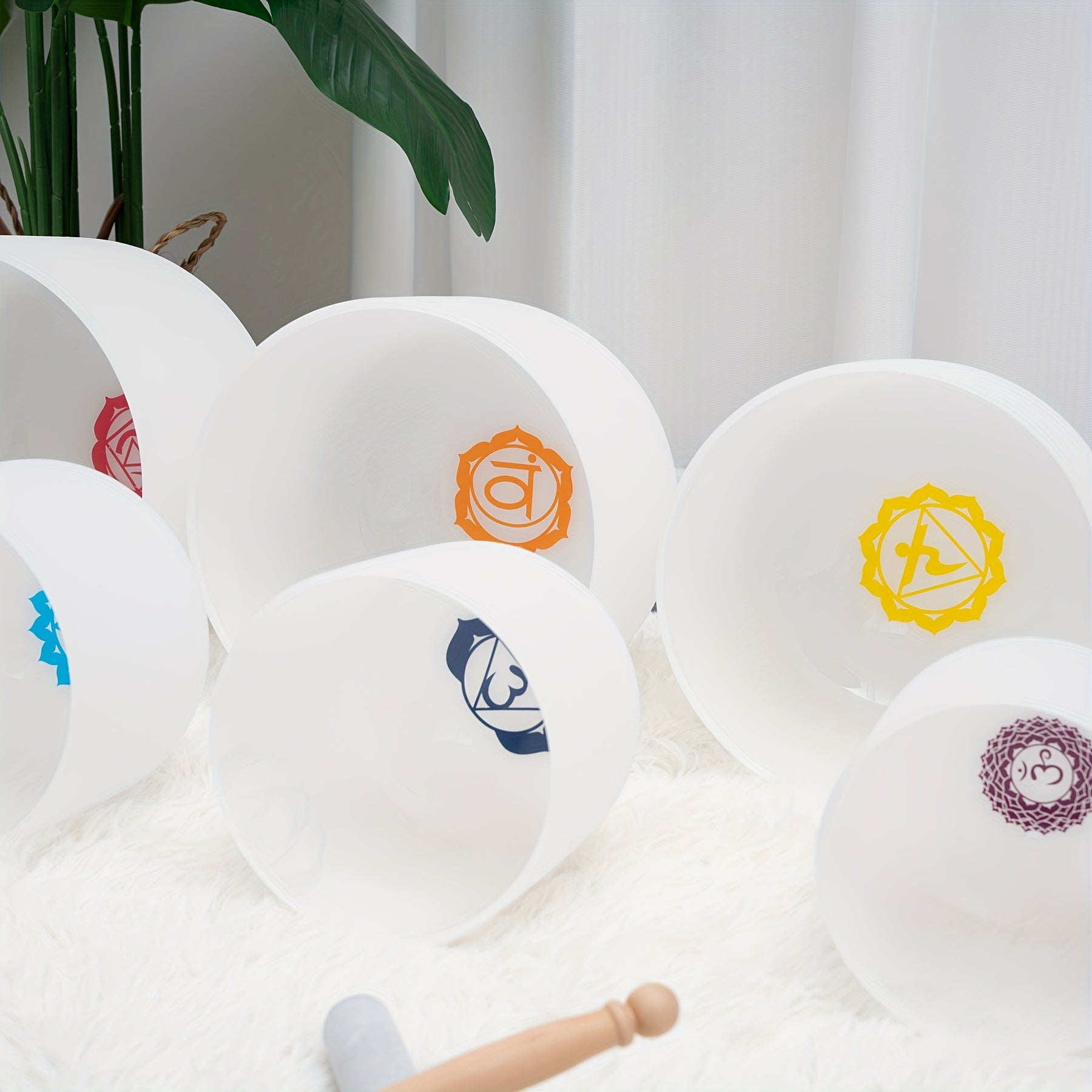 Chakra Crystal Singing Bowls Set for Meditation and Yoga - Earth Heart Resources