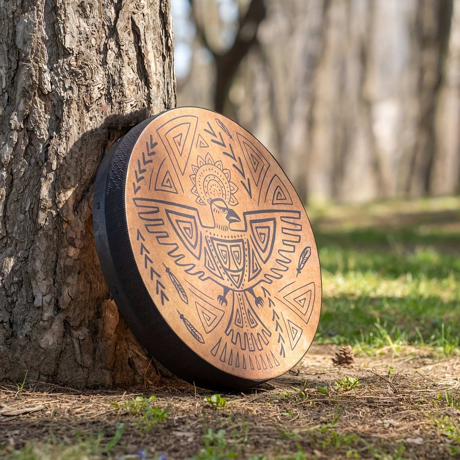 Sacred Shamanic Bird Drum for Meditation and Spiritual Reflection - Earth Heart Resources