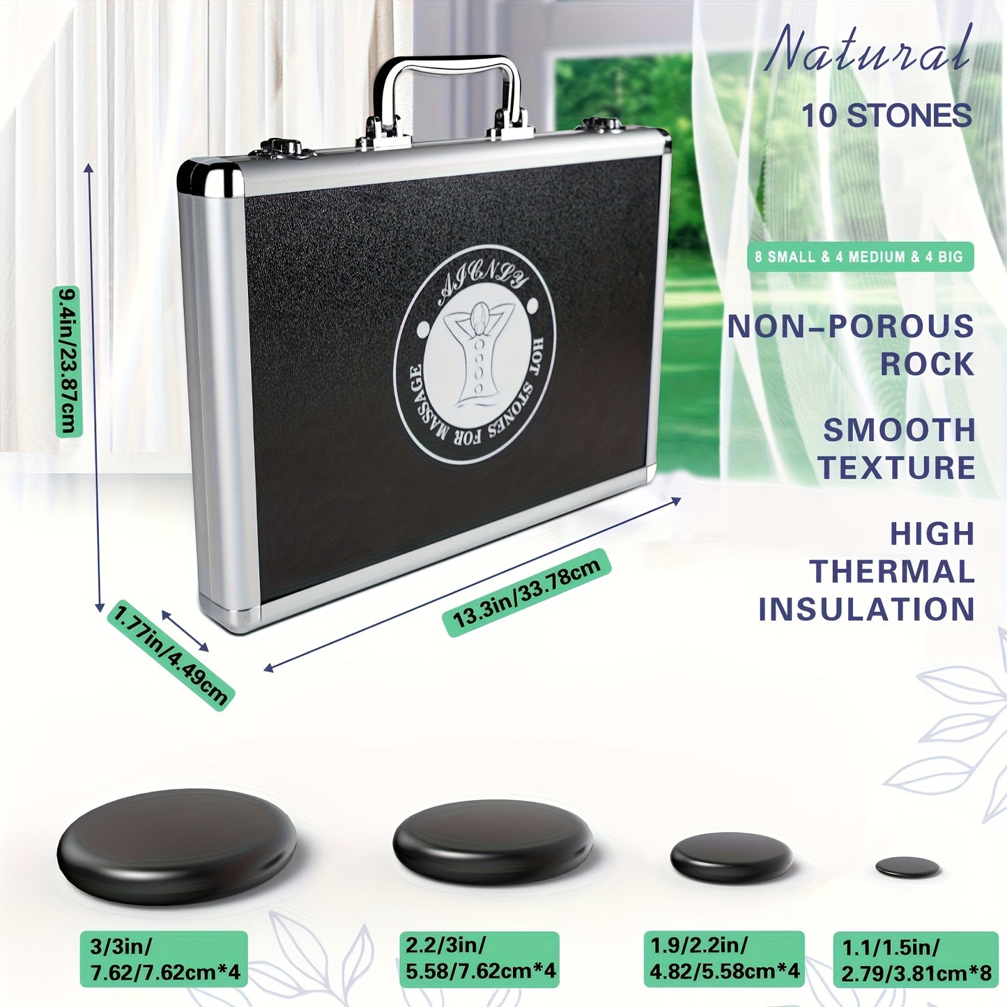 Hot Stones Massage Set for Professional Spa Relaxation Therapy - Earth Heart Resources