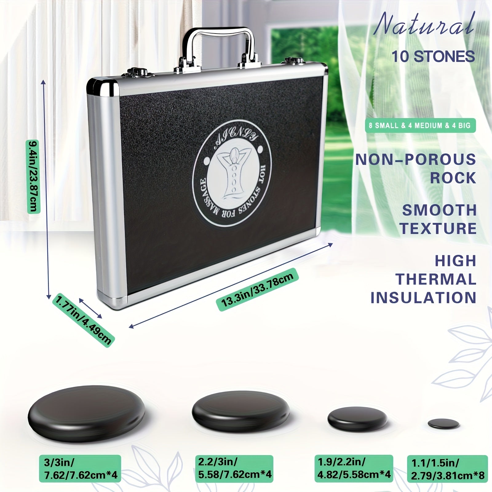 Hot Stones Massage Set for Professional Spa Relaxation Therapy - Earth Heart Resources