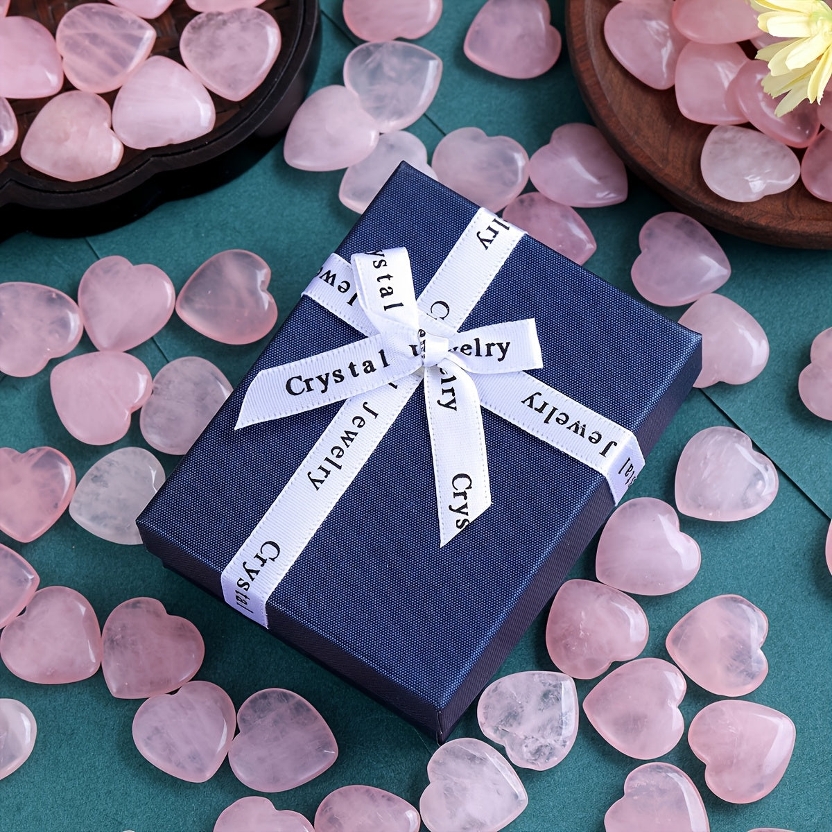 Rose Quartz Heart Crystals Set for Love and Romance - Earth Heart Resources