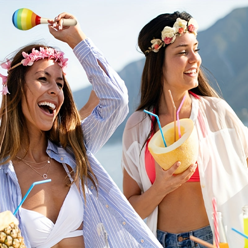 Wooden Fiesta Maracas Multi-Item Party Favor Pack for Celebrations - Earth Heart Resources