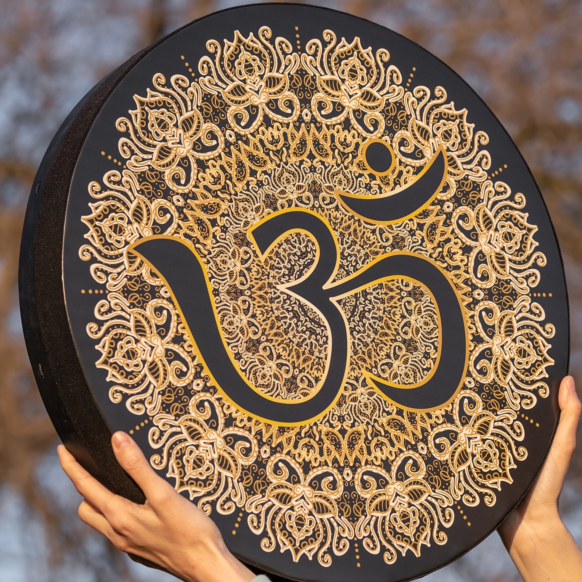 Sacred Vegan Rune Drum for Bass Healing and Sound Therapy - Earth Heart Resources
