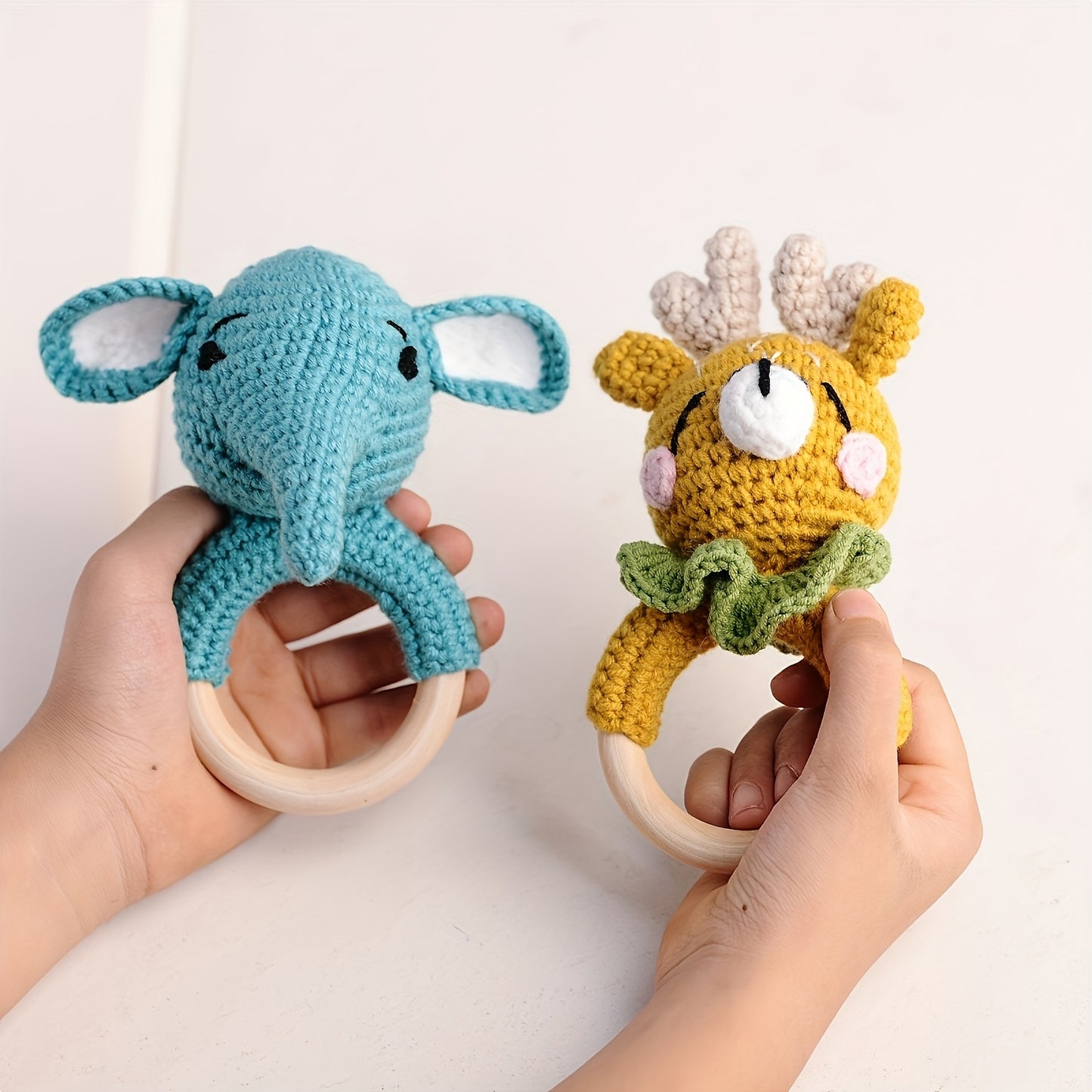 Handcrafted Animal Rattle Set for Babies and Children - Earth Heart Resources