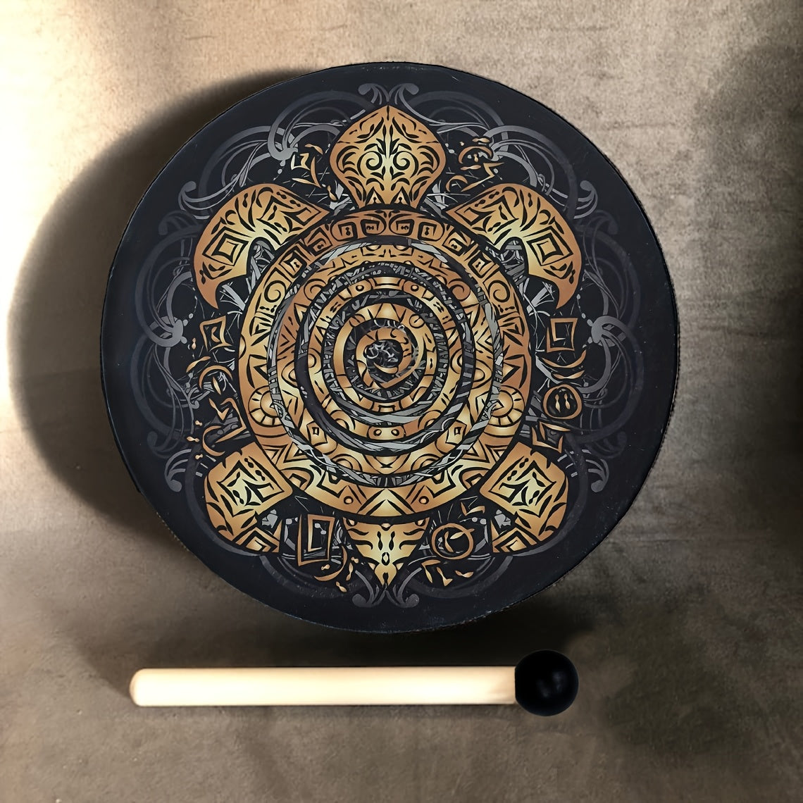 VMONKE Shamanic Turtle Drum for Meditation and Spiritual Decor - Earth Heart Resources
