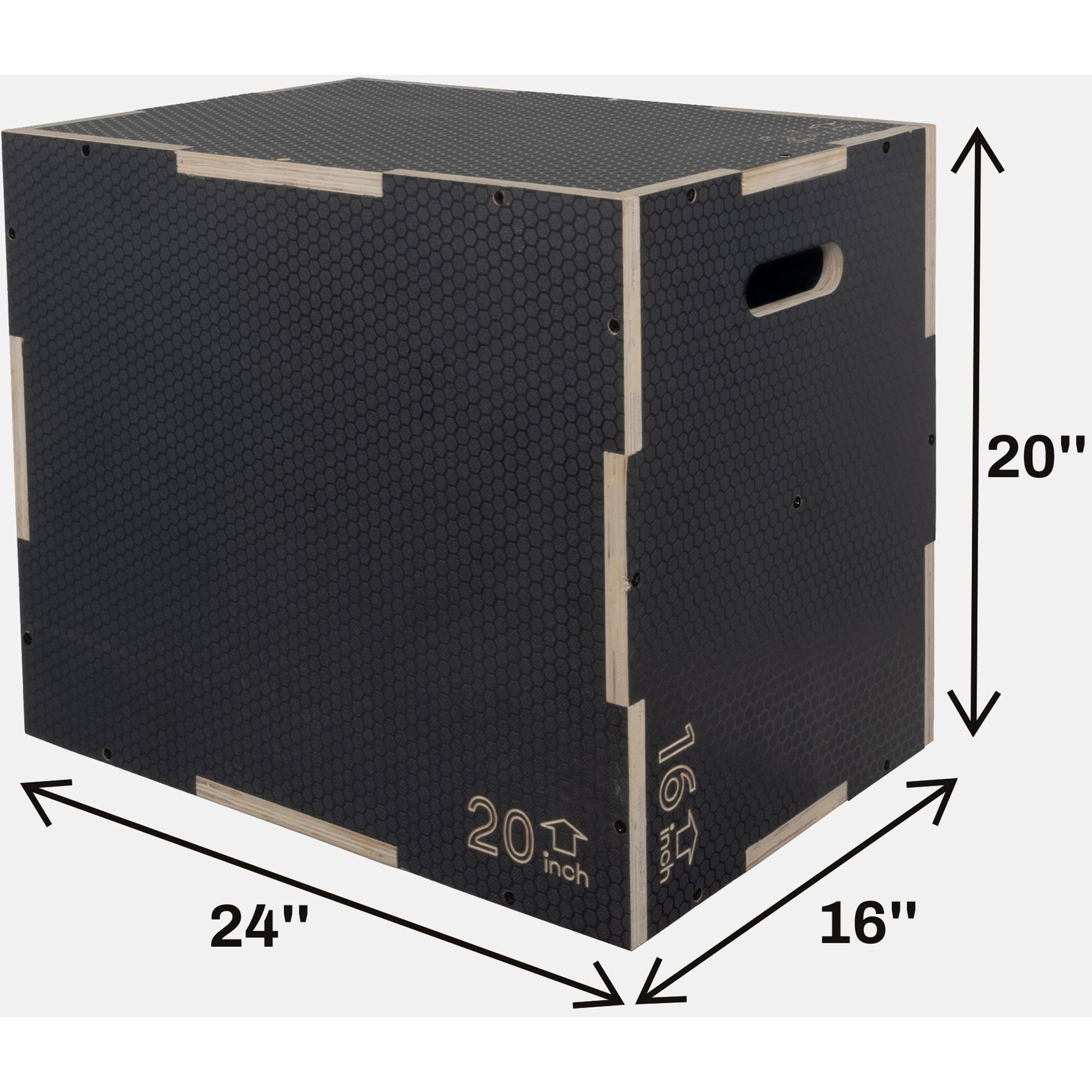 Signature Fitness Wooden Plyo Box Non-Slip Jump Platform - Earth Heart Resources