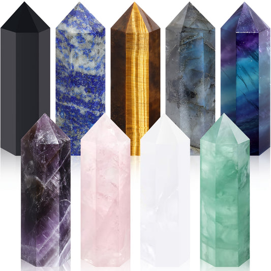 Crystal Wand Set for Meditation and Reiki Healing Supplies - Earth Heart Resources
