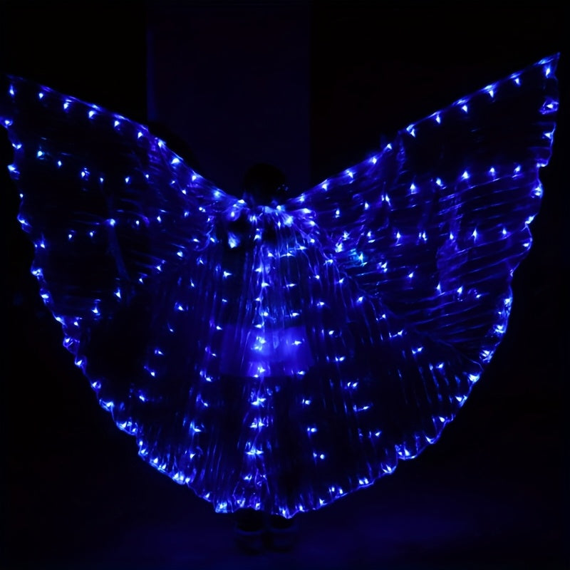 LED Glowing Fairy Wings Cloak Prop for Festive Celebrations - Earth Heart Resources