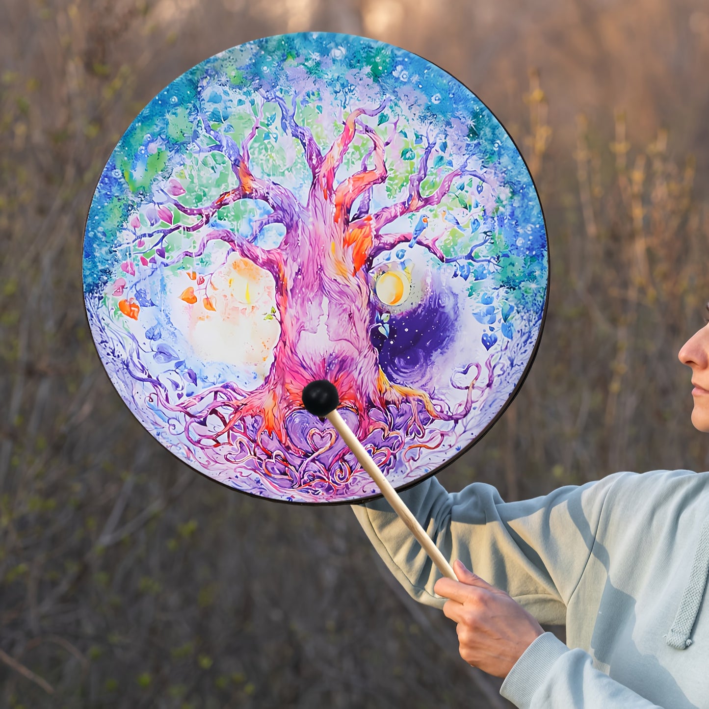 Tree Of Love Drum For Sound Healing And Spiritual Reflection - Earth Heart Resources