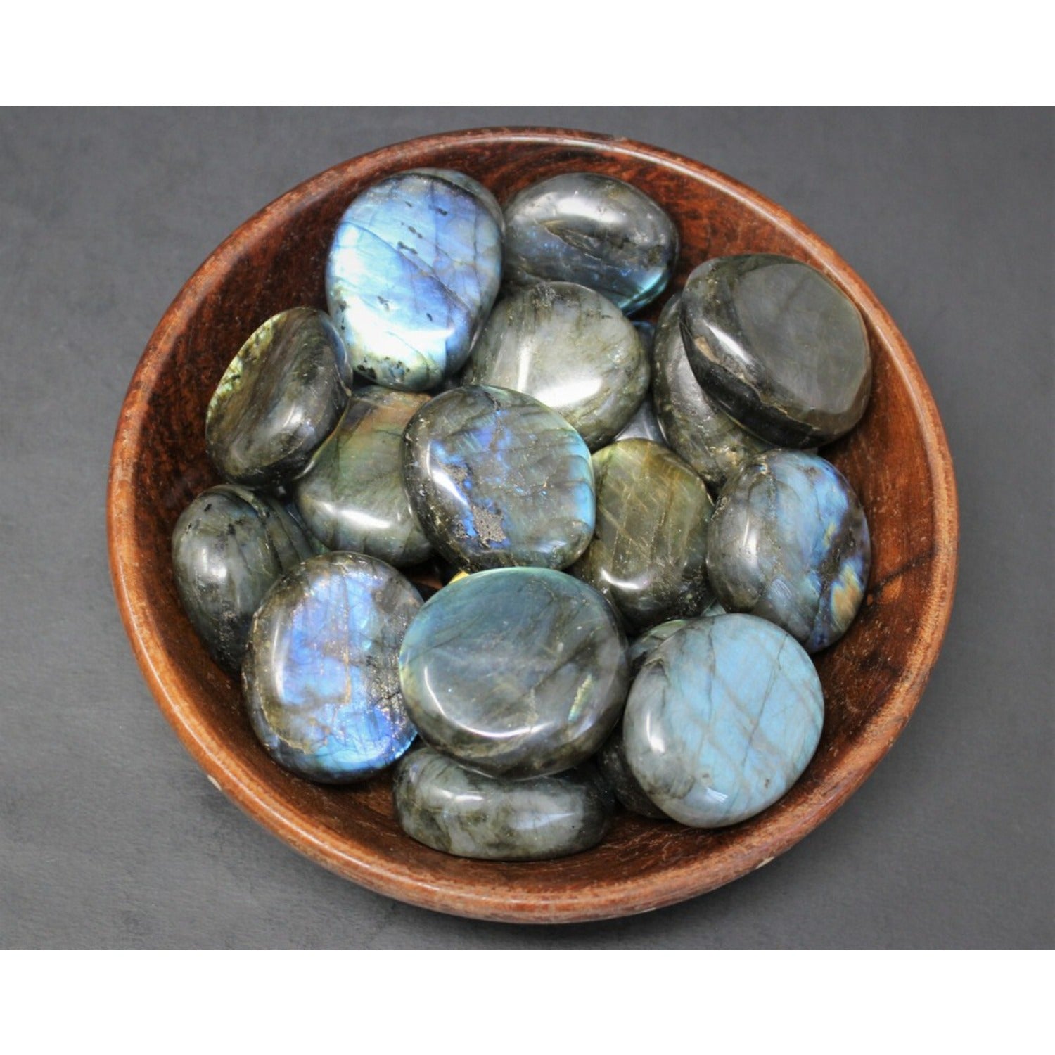 Hand Polished Labradorite Palm Stones for Healing and Meditation - Earth Heart Resources