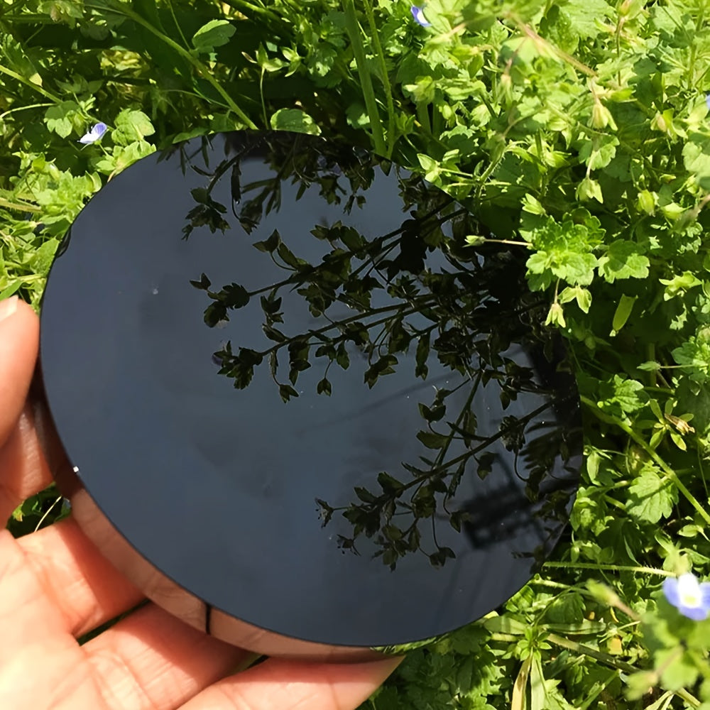 Natural Large Obsidian Magic Mirror for Meditation and Decoration - Earth Heart Resources