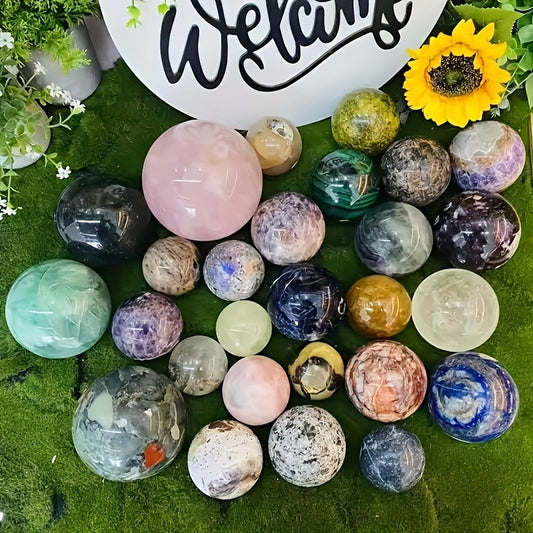 Natural Crystal Ball Sphere for Home Office Decor and Gifts - Earth Heart Resources