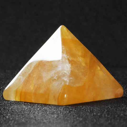 Citrine Crystal Orgone Pyramid for Positive Energy and Protection - Earth Heart Resources