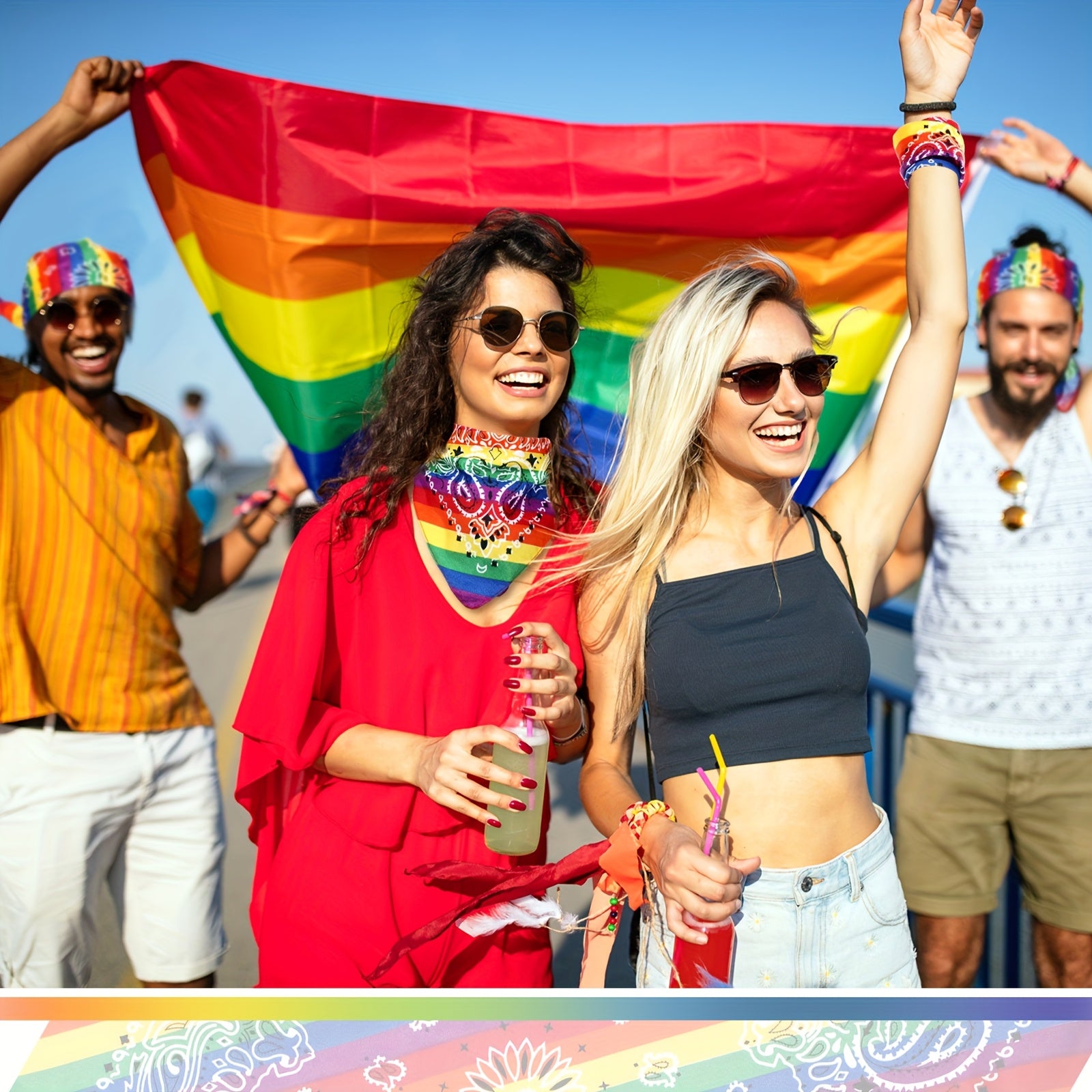 Vibrant Rainbow Party Pack for LGBTQ Pride Events and Festivals - Earth Heart Resources