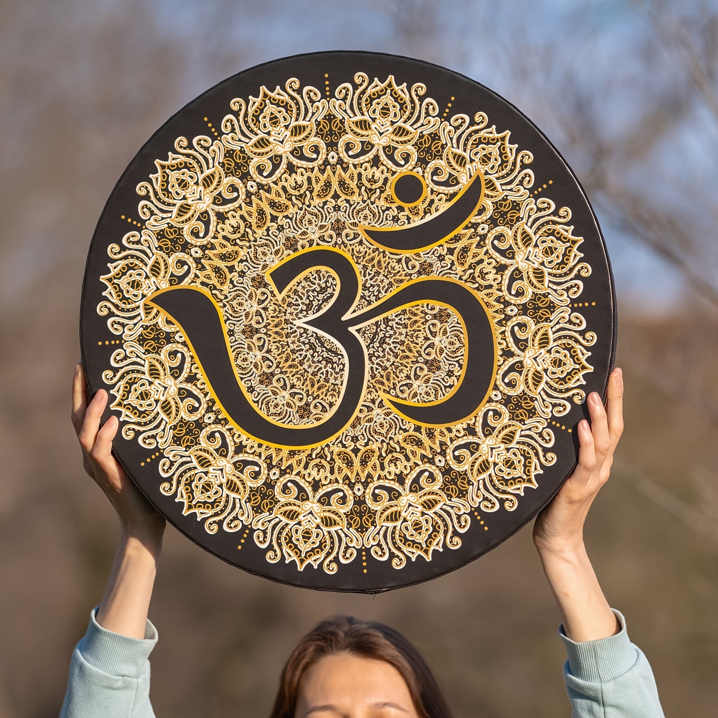 Sacred Vegan Rune Drum for Bass Healing and Sound Therapy - Earth Heart Resources