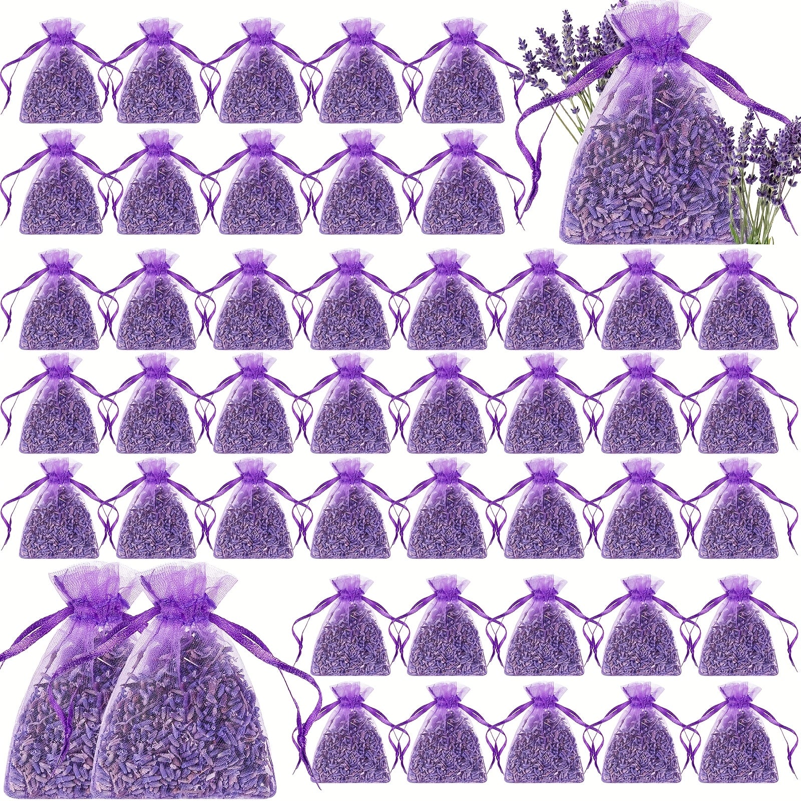 Lavender Sachets Bulk for Home Fragrance and Wedding Favors - Earth Heart Resources