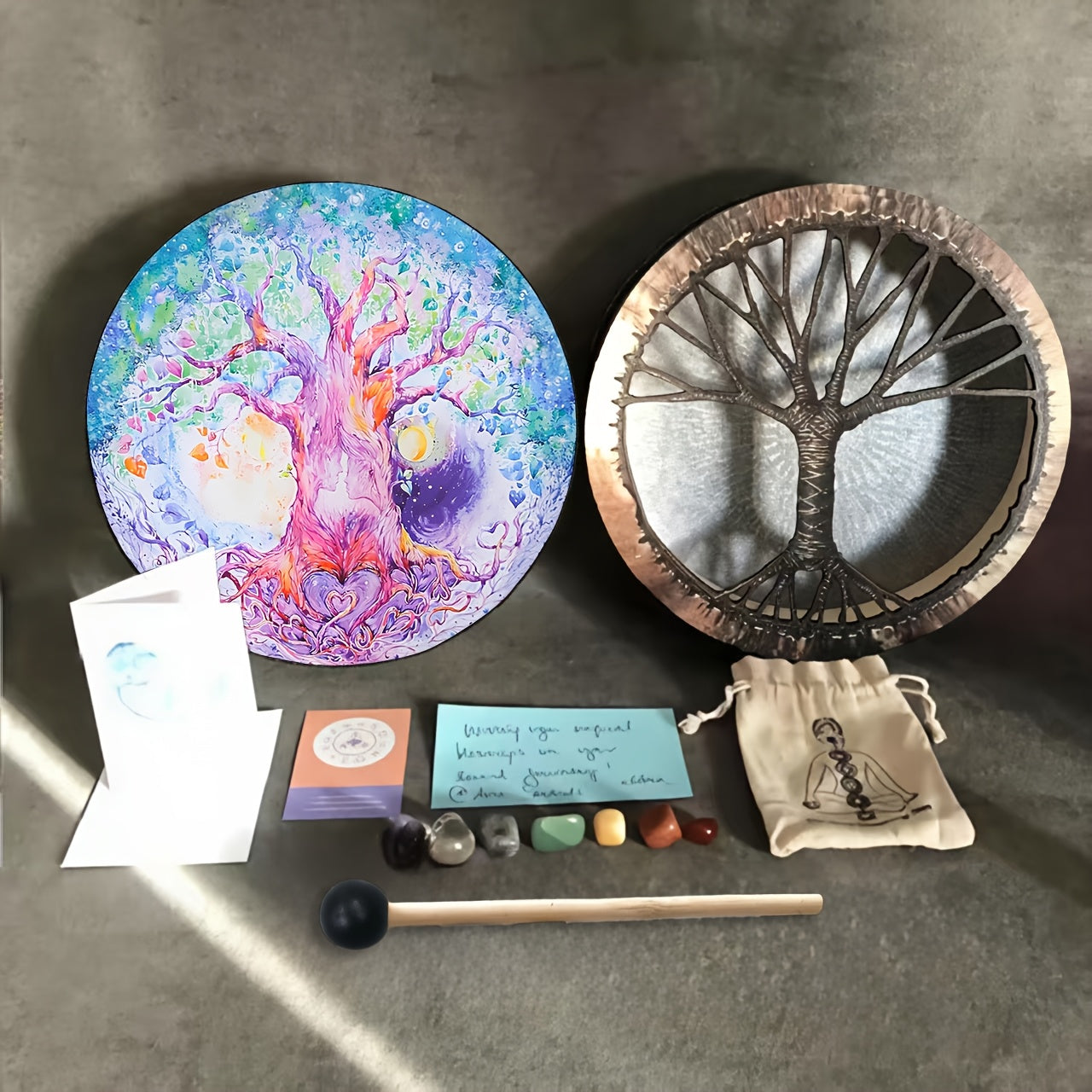 Tree Of Love Drum For Sound Healing And Spiritual Reflection - Earth Heart Resources