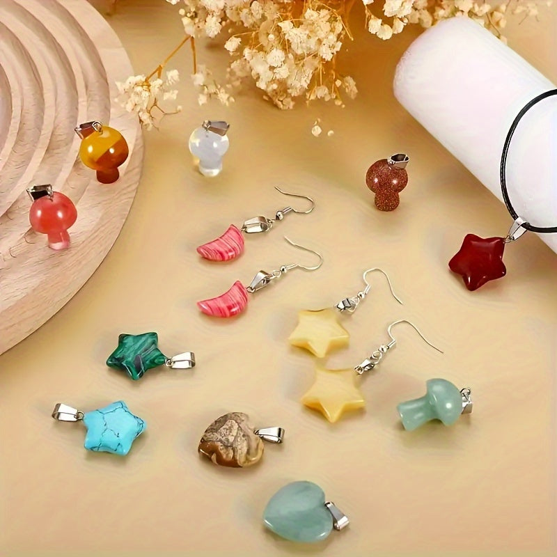 Assorted Crystal Pendants Set for DIY Jewelry Necklace Making - Earth Heart Resources