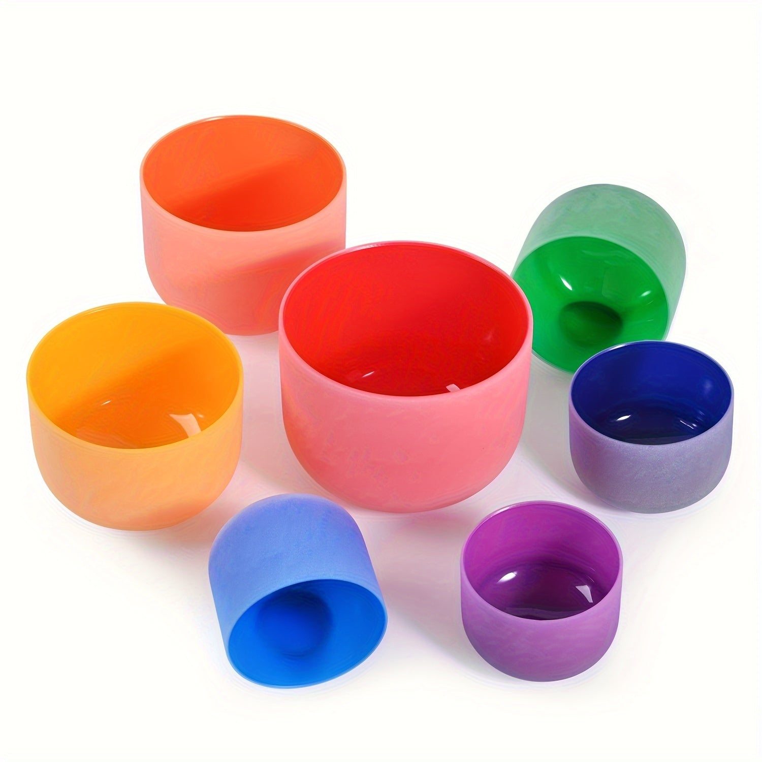 Lycrystal Chakra Quartz Crystal Singing Bowls Set for Meditation - Earth Heart Resources